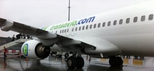 Vliegen Transavia in Eindhoven